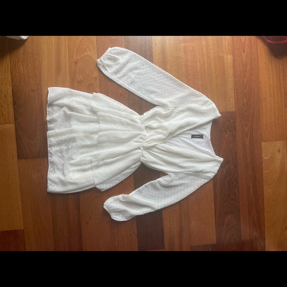 White mini dress